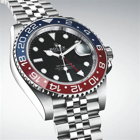 rolex gmt master 2 blau rot